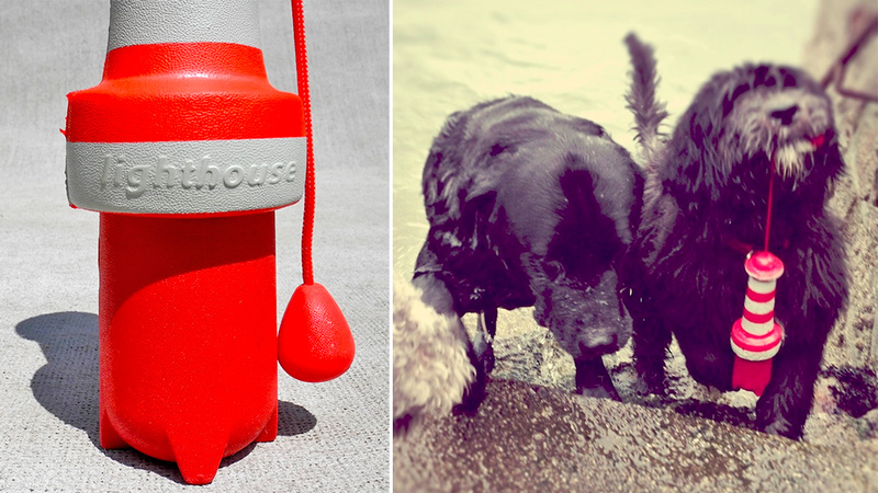 Illustration for article titled Self-Righting Floating Lighthouse Toy Is a Beacon of Fun For Your Dog